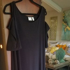 Chico's maxi dress cold shoulder